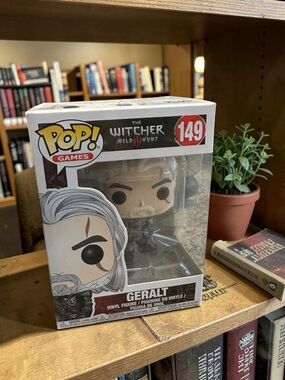 Funko Pop! Games The Witcher Geralt Figure - White, Black, Brown